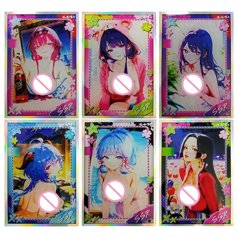 

Аниме «История богини» SSR Card Kafka Ganyu Silver Wolf Raiden Shogun Коллекционные карты Рождественские подарки на день рождения Детские игрушки