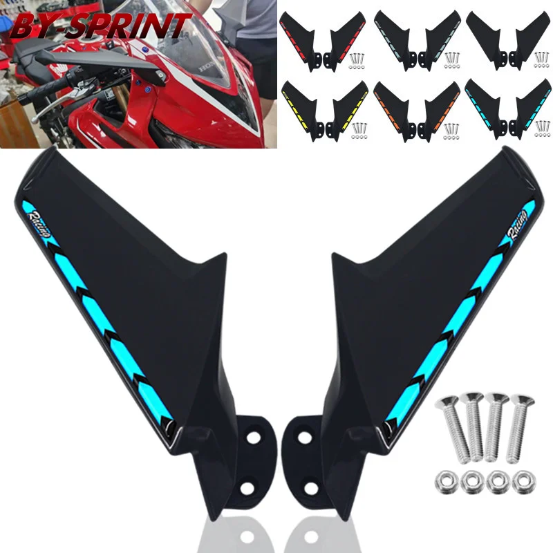 

Motorcycle Modified Rearview Mirror Fixed Wind Wing Front Side Spoiler Winglets Mirror For BMW S1000RR S1000 RR 2009-2018