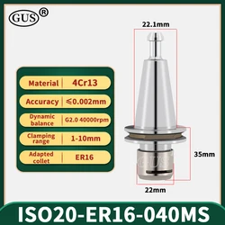 High Speed ISO15 ISO25 ISO20 ER20 ER16 ER11 ER25 SK10 Collet Chuck Balance 40,000RPM ISO Spindle CNC Engraver Lathe Tool Holder