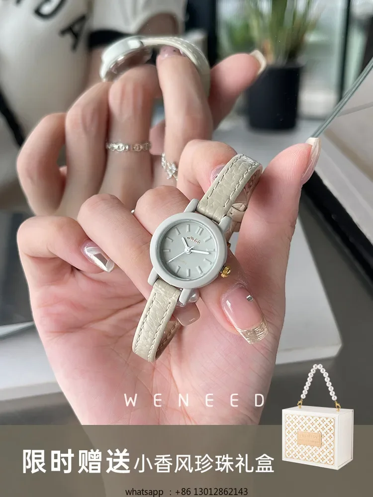 

Часы женские нишевые 2025 новые простые женские с маленьким циферблатом допамина