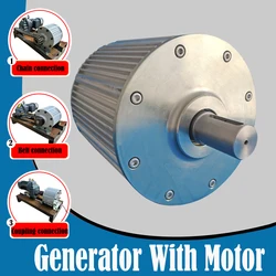 Low RPM 30KW 20KW 300RPM 48V 96V 110V 220V 380V Gearless Permanent Magnet Generator AC Alternators Use For Wind/Water Turbine