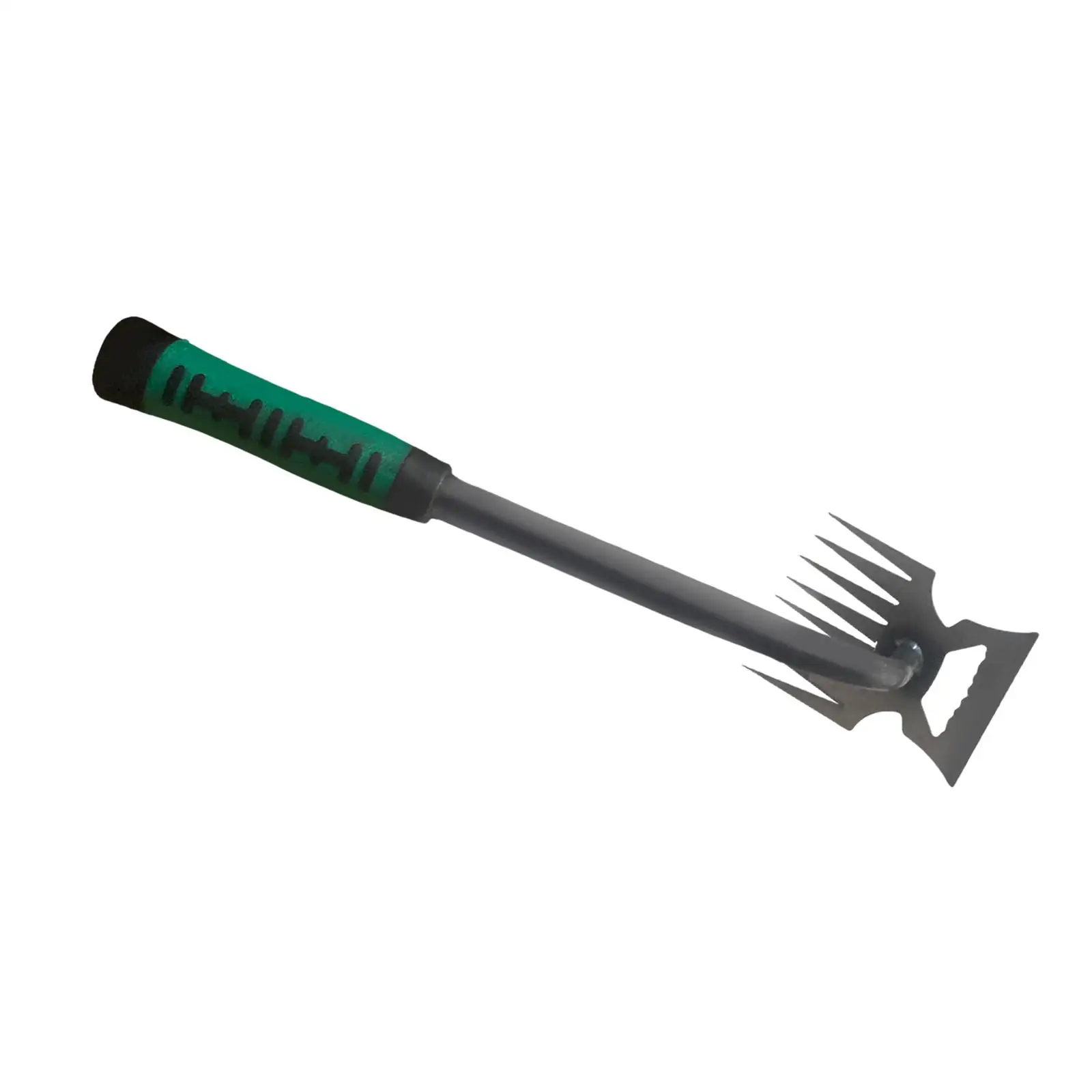 36cm Garden Rake Weeding Tool Multipurpose Weed Remover 2 in 1 Hollow Hoe and Rake Weed Pulling Tool for for Homeowners Sturdy