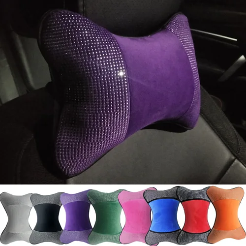 Imagen 1 del producto Almohadas para el cuello del coche, soporte cómodo Universal, reposacabezas único, se adapta a la mayoría de los accesorios para automóviles, rellena fibra