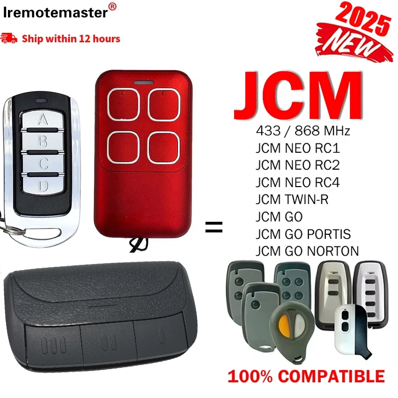 

2025 New JCM NEO RC1 RC2 RC4 TWIN-R MINI Remote Control Duplicator 433mhz 868mhz JCM GO PORTIS/NORTON Garage Door Opener