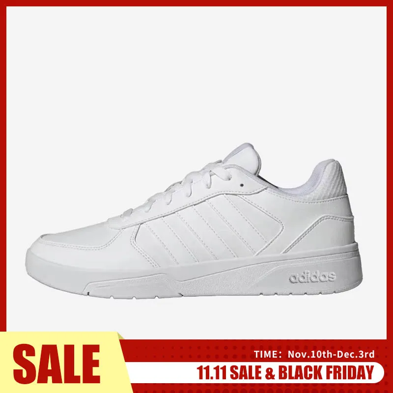 adidas-genuine-courtbeat-men's-and-women's-lightweight-low-cut-wear-resistant-board-shoes-js3011