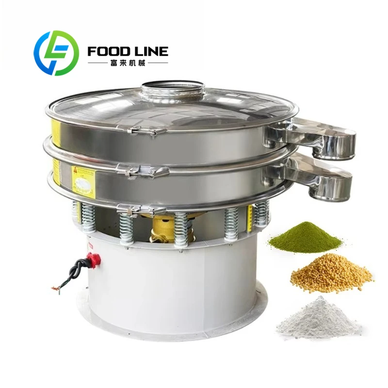 Rotary Vibrating Screen High Efficiency Screening Machine For Powder Granule And Particle Sorting In Food And Mining Industry
