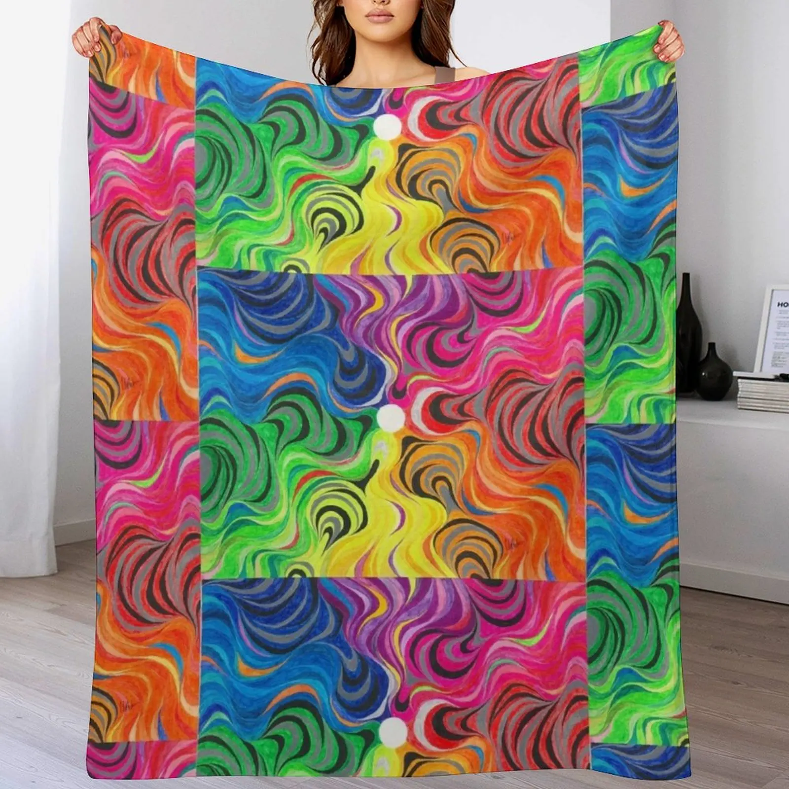 

Dreamwave Throw Blanket Outdoor Soft Blanket for Picnic Beach Camping