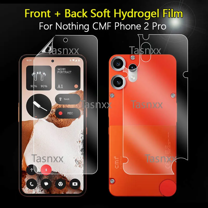 

Передняя и задняя мягкая пленка из ТПУ для Nothing CMF Phone 2 Pro Ultra Clear Slim, против царапин, полное покрытие, защитная пленка для экрана - не стекло