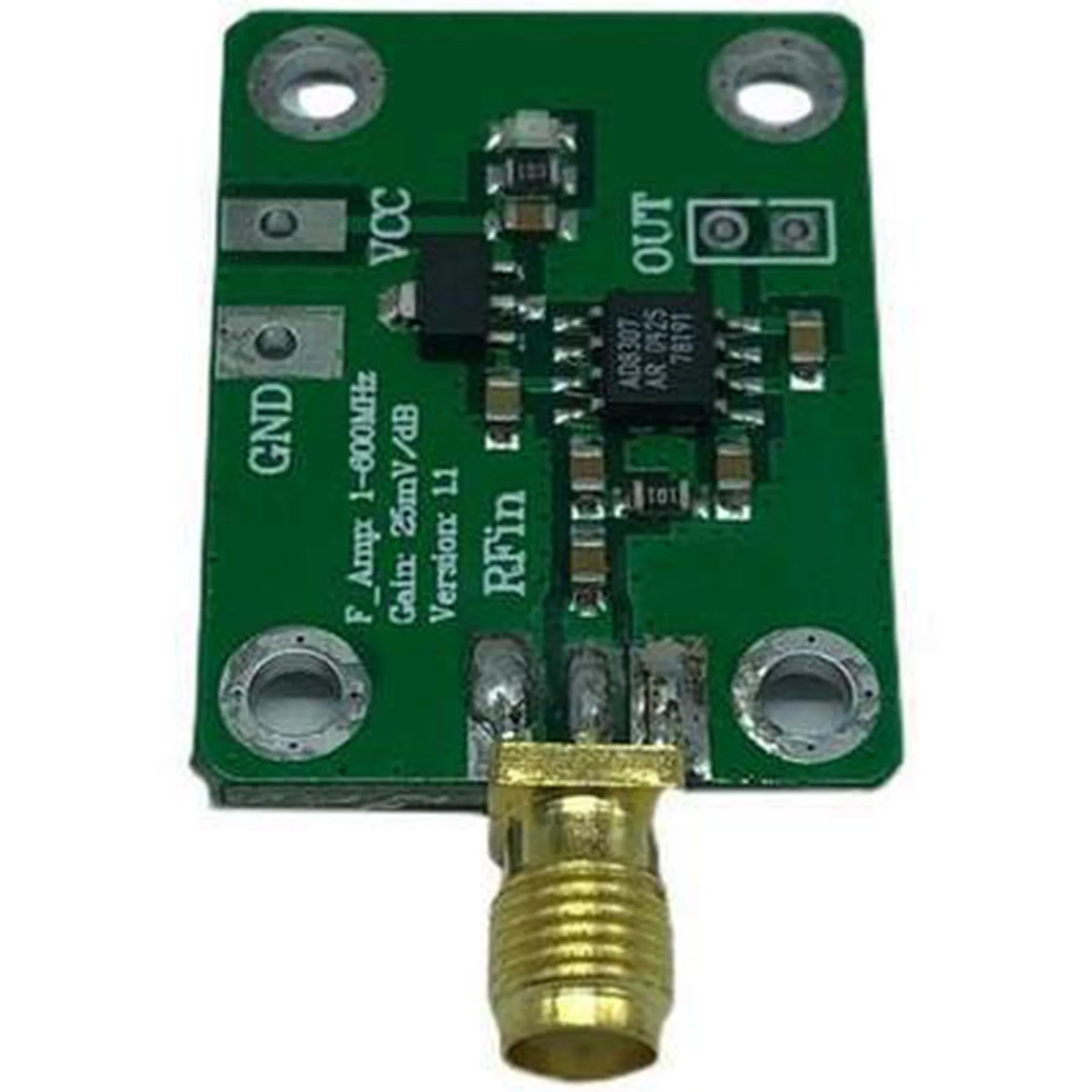 Medidor de potencia logarítmico AD8307, Detector de potencia RF de 1-600MHz