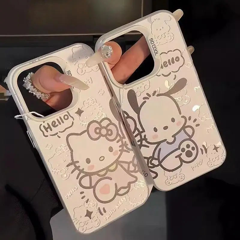 Sanrio Hello Kitty Couple Case for Samsung Galaxy A55 A35 A54 A53 A34 A23 A24 A14 A15 S24 Ultra S23 S22 S21 Plus S20 FE Cover