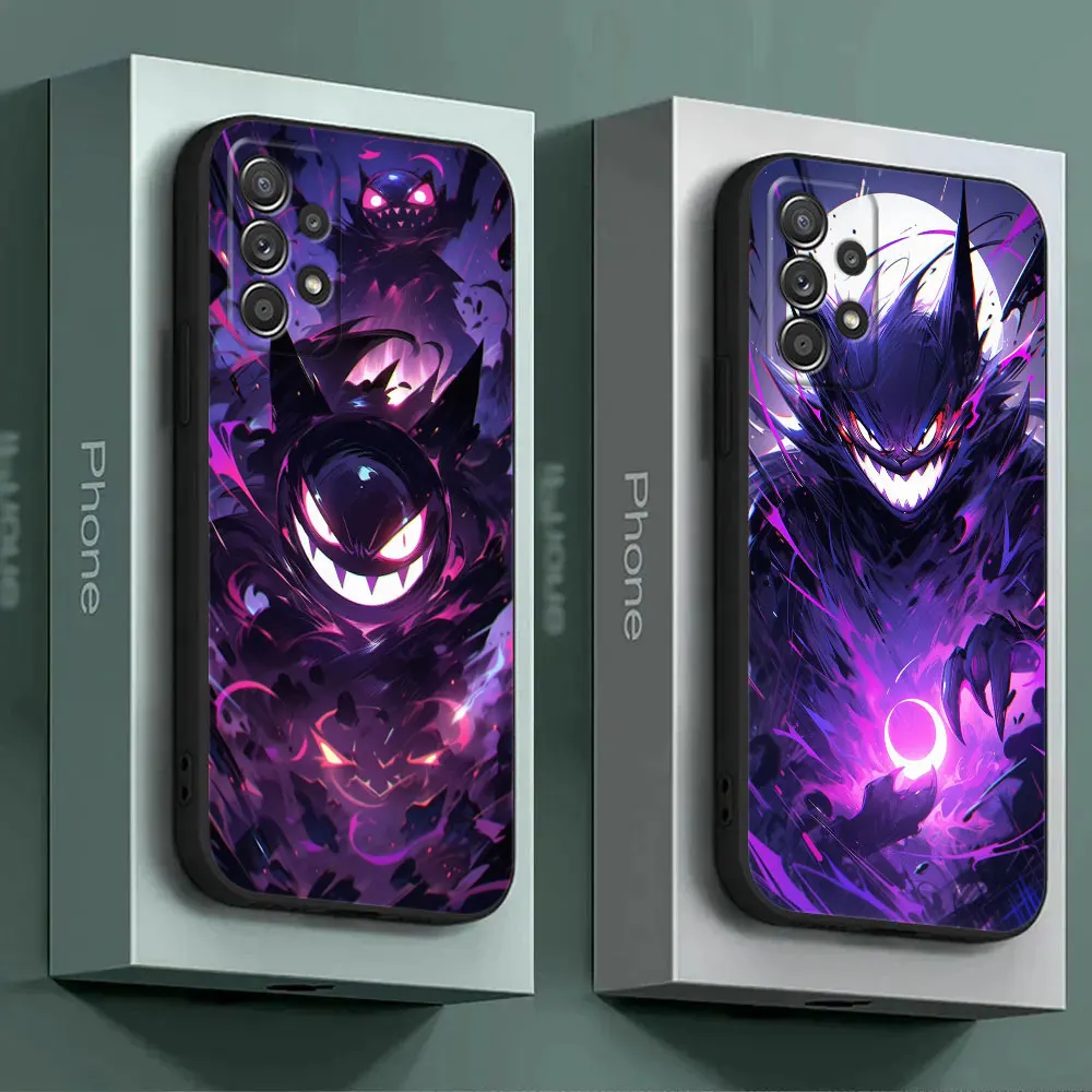 GENGAR Anime For Samsung Galaxy A55 Case A54 A52S A53 5G A51 A34 A35 A33 A32 A50 A72 A71 A30 A7 A9 2018 Cases Soft Cover Pokemon