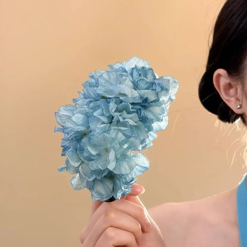 

Винтажная заколка-уточка с цветочным узором в китайском стиле, элегантная, для пляжа, имитация волос, аксессуар для волос, головной убор для отпуска, на каждый день