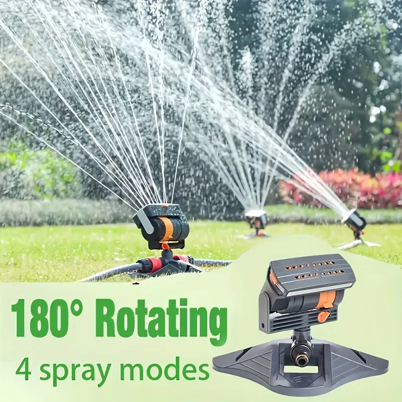 1pc Garden Sprinkler 16 Nozzles with 180° Rotatable Adjustable Head for Lawn and Garden Watering
