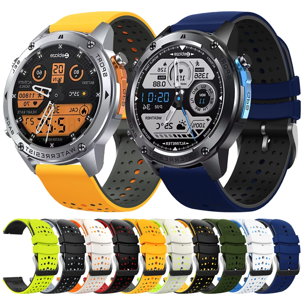 22Mm Silicone Strap…
