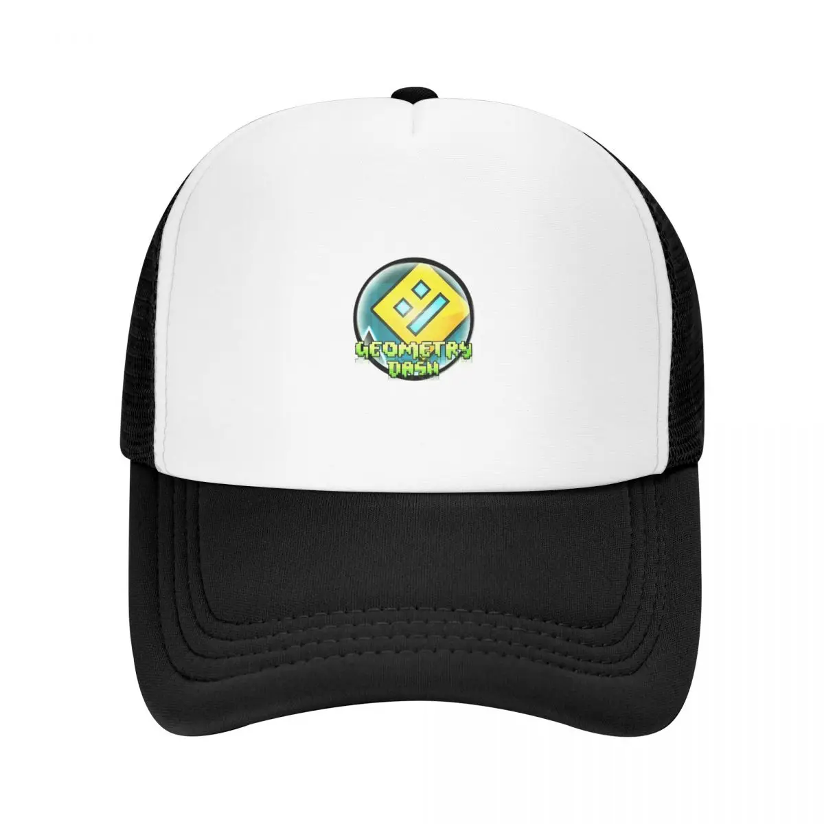 Video Game Geometry Dash Cap Fashion Casual Mesh Baseball Caps Adjustable Hat Hip Hop Summer Unisex Baseball Hats Polychromatic