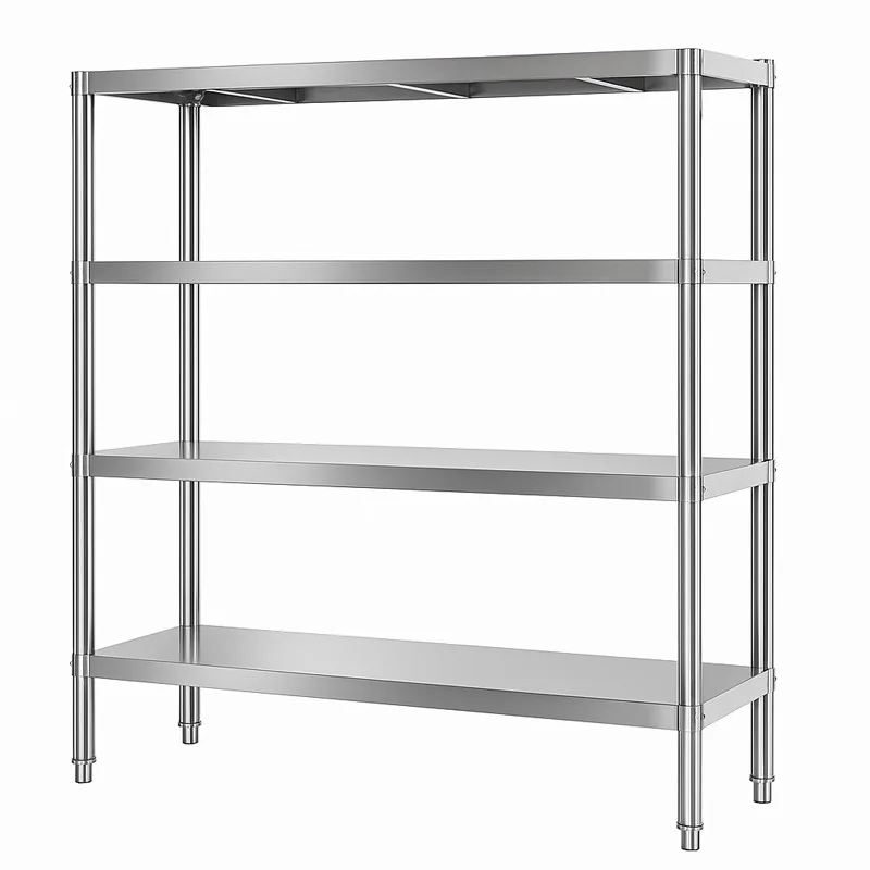 

Stainless SteelHome Kitchen Hotel Restaurant Storage Pot Microwave Oven Shelves