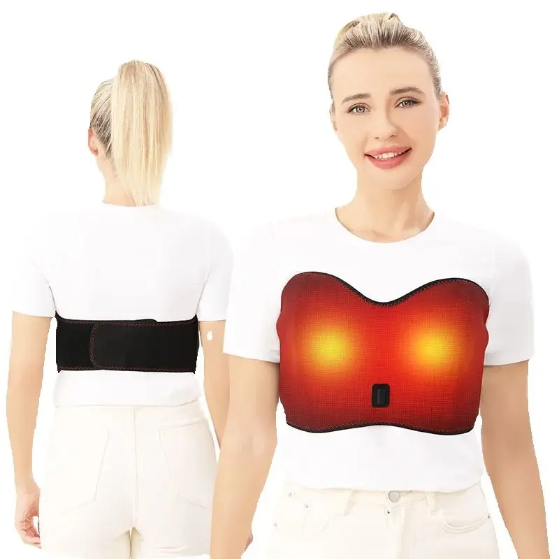 

Углеродное волокно с подогревом, поддержка груди, вибрационный массажер для груди, снимает боль в груди, облегчает узлы, способствует дренажу грудного канала, теплый