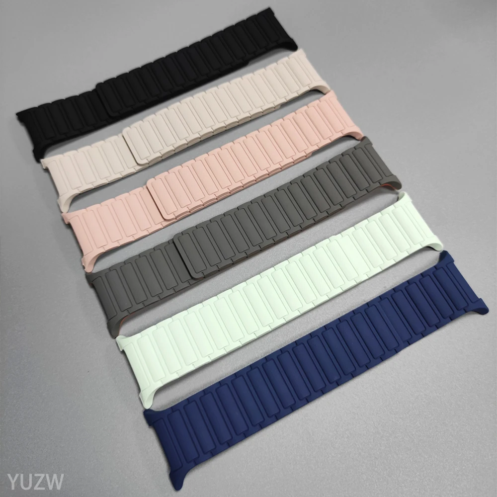 Sport Silicone Strap For Samsung Galaxy Watch 8/8 Classic 40mm 44mm 46mm Magnetic Replacement Band For Galaxy Watch 8 Bracelet