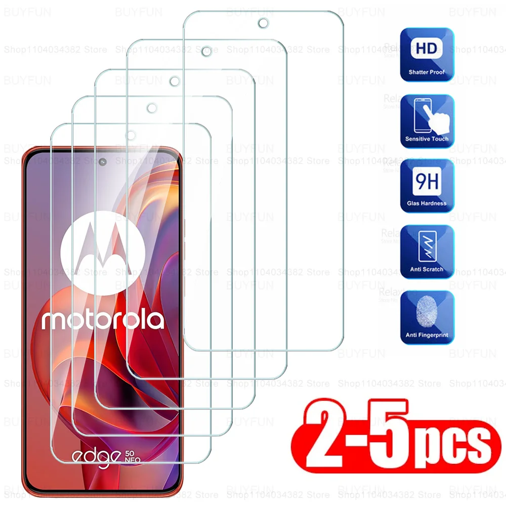 2-5PCS Full Cover Tempered Glass Screen Protector For Motorola Edge 50 Neo 5G Screen Glass For Moto Edge50Neo Edge50 Neo 50Neo