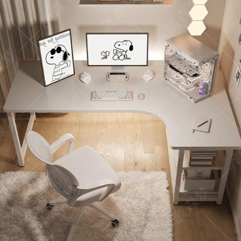 Lounge Creative Office Desk Computer Modern Gaming Universal Irregular Office Desk Vintage Mesas Escritorio Postmodern Furniture