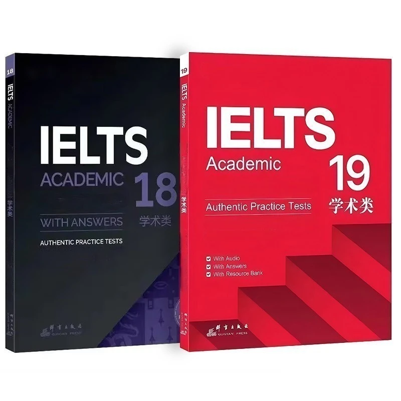 1 book English Ielts 17/18/19 Academic Speaking Listening Reading Writing Study Book Workbook Authentic Practice Tests