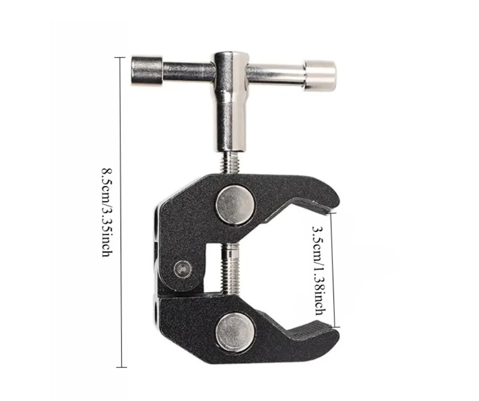 คลิปหนีบปูอเนกประสงค์ ป้องกันการลื่น ปรับได้ อุปกรณ์ถ่ายภาพ ขายึดโลหะอเนกประสงค์ ตัวหนีบยึดอเนกประสงค์