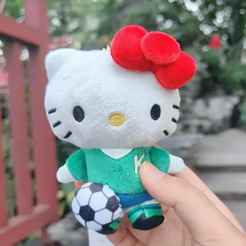 1 sztuka Uroczy Piłka Nożna KT Kot Torba Zawieszka Pluszowy Brelok Dziewczęce Miękkie Wypchane Zabawki DIY Dekoracja Prezenty dla Dzieci