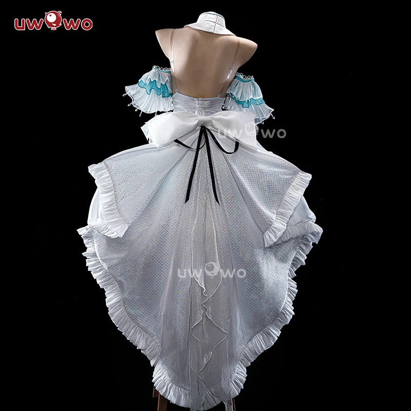 IN STOCK UWOWO Focalors Cosplay Genshin Impact Furina Focalors Mermaid Insipired Fairy Dress Cosplay Costume Carnival Halloween