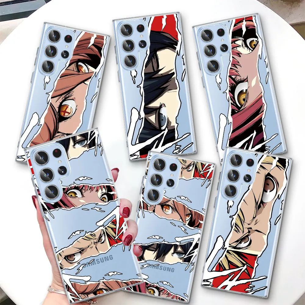 

Чехол Manga Chainsaw Man Anime для Samsung Galaxy S25 Edge S22 S23 S24 S20 Ultra S21 FE S10 Plus, противоударный чехол из ТПУ для телефона