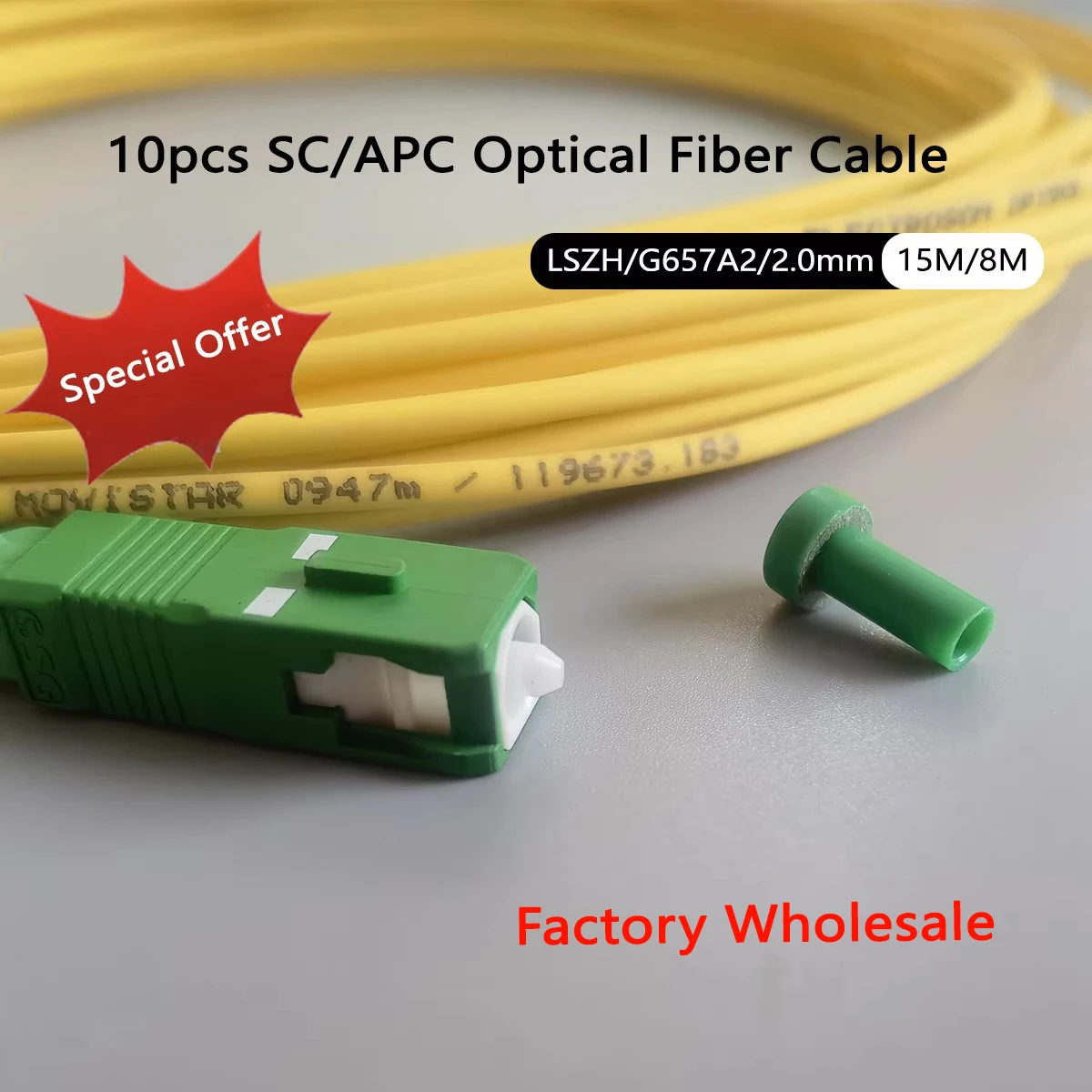10Pcs Fiber Optic P…