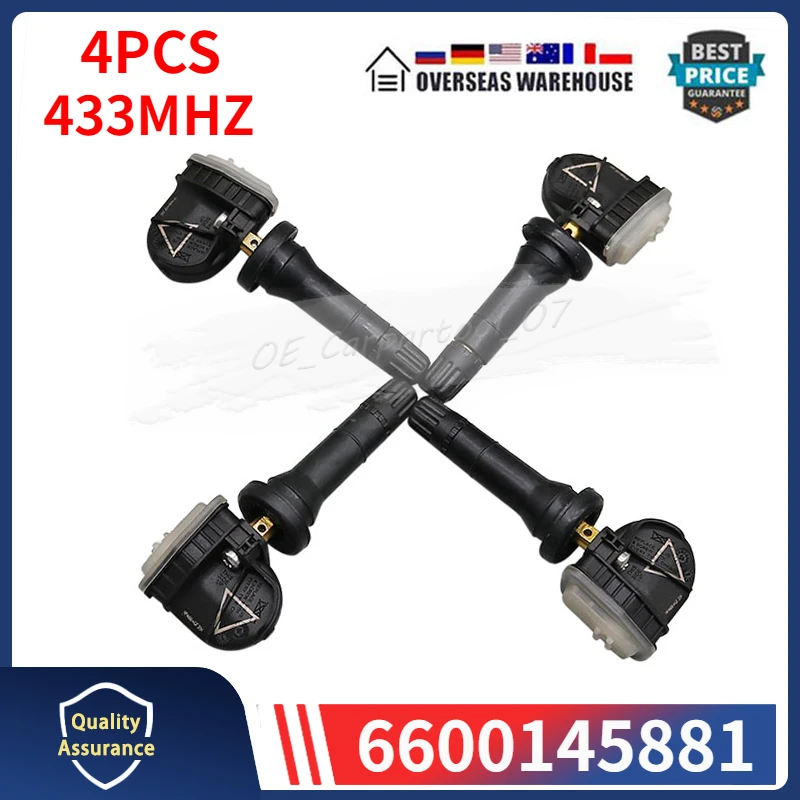 

6600145881 TPMS Tire Sensor 4PCS For Geely Geometry A C E G6 Emgrand VX11 Atlas Tyre Pressure Monitor System 433MHZ