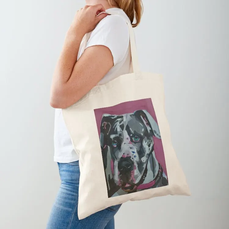 

Spotted Great Dane Tote Bag tote bags men Canvas bag Reusable bags Canvas