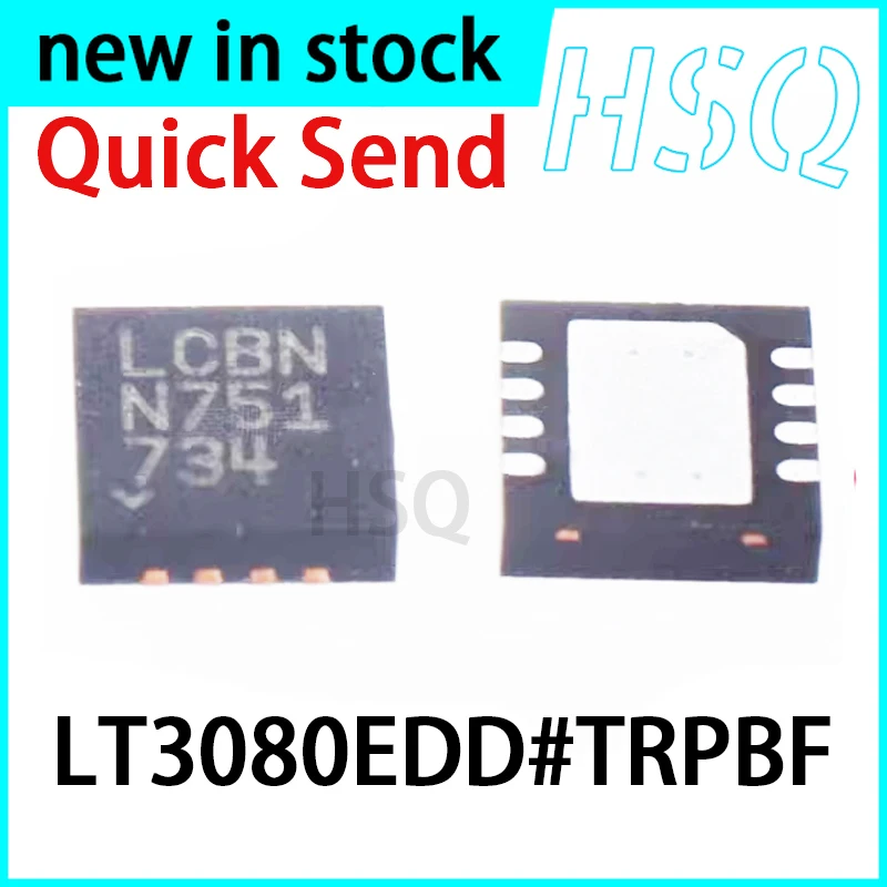 1PCS New LT3080EDD LT3080EDD#TRPBF Silk Screen LCBN DFN-8 Linear Regulator LDO