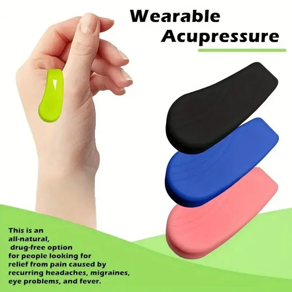 2Pcs Acupressure Clip Migraine Relief Hand Pressure Point Clip Men Women Headache Tension Relief Massage Hand Clip 혈위 압축 클립 세트