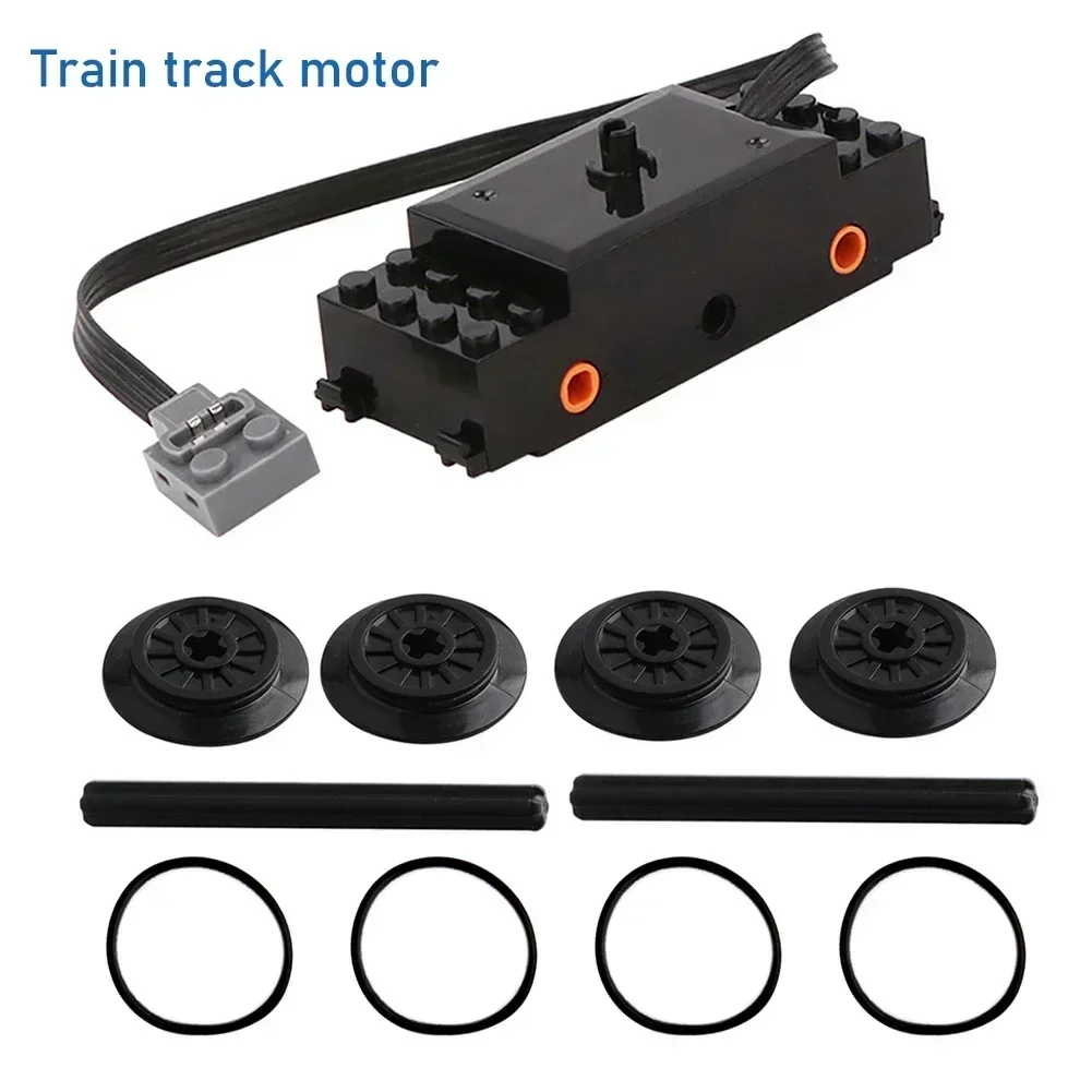 Train Track Building Blocks Kit MOC Power Functions Parts Motor Battery Box Infrared Speed Remote Control Receiver for Legoeds