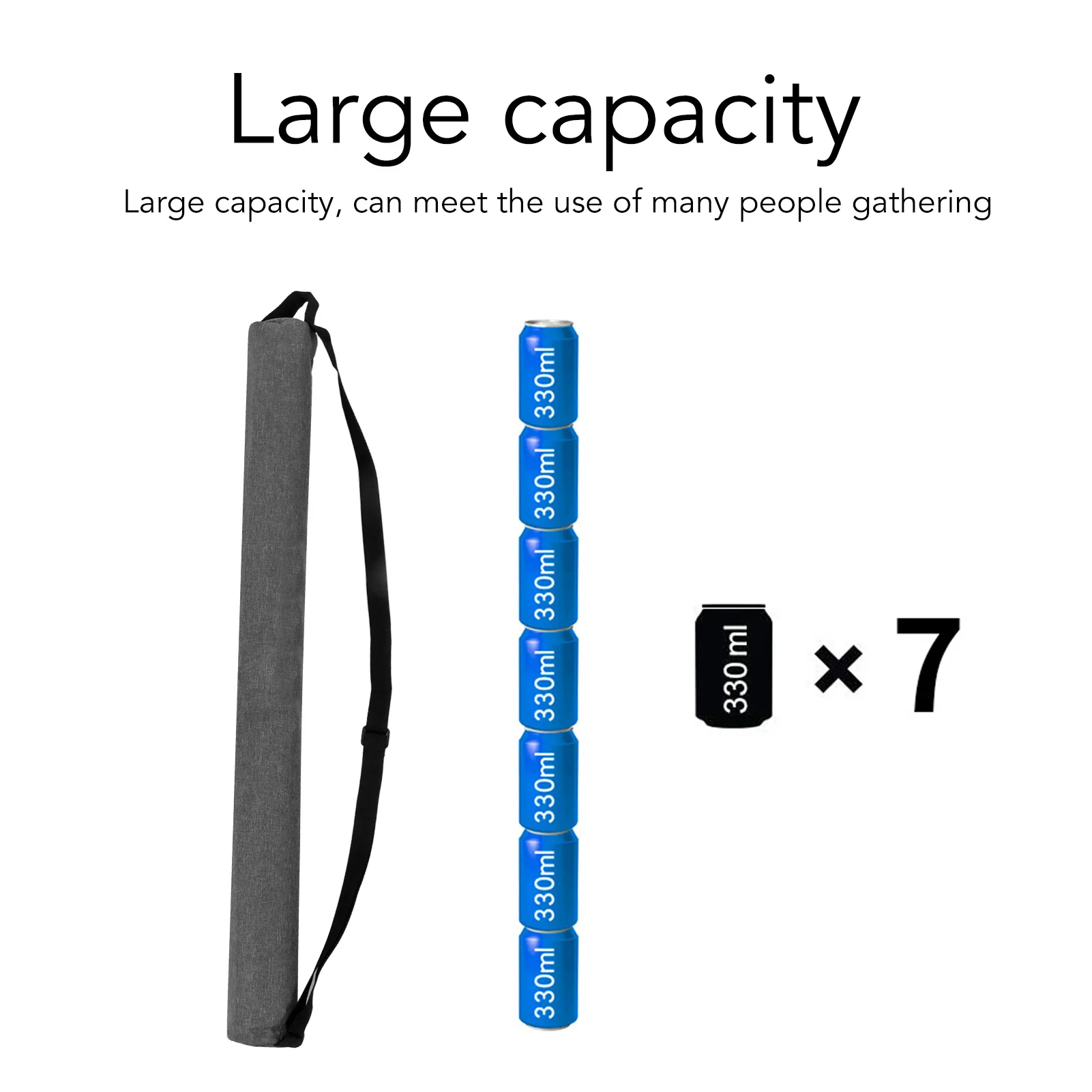 

F5 Golf Beer Sleeve Ice Pack Can Insulated Golf Cooler Bag Beer Holder Oxford Cloth Inclined Outdoor Camping Insulation Bag