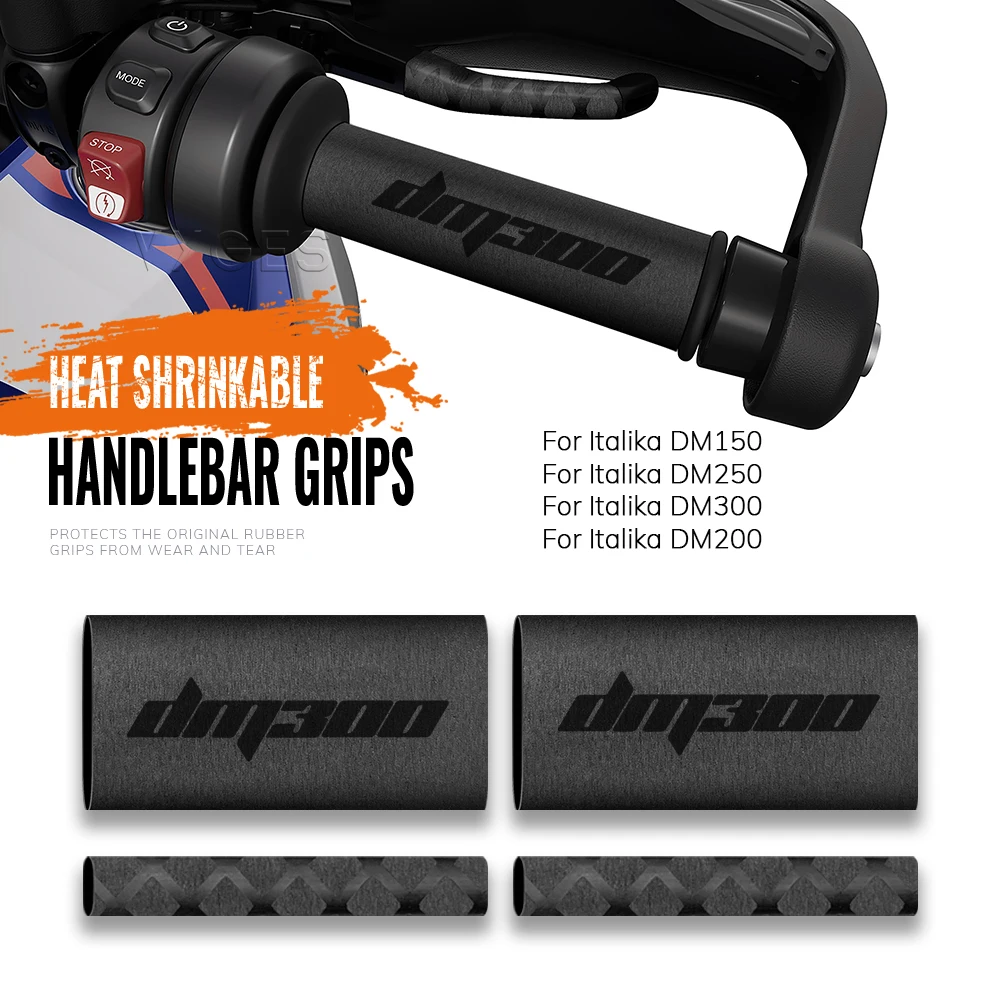 Motorcycle Heat Shrinkable Handlebar Grips For Italika DM150 DM250 DM 250 DM300 DM 300 DM200 Clutch Brake Lever Cover Grip Glove