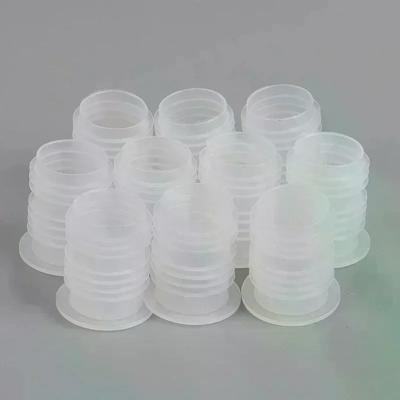 /TPz/Plastic Bottle Cap Red Wine Seal Cap Inside The Salt Bottle Transparent Nut Hole Dust Plug Easy To Pull The Cap 10Pcs