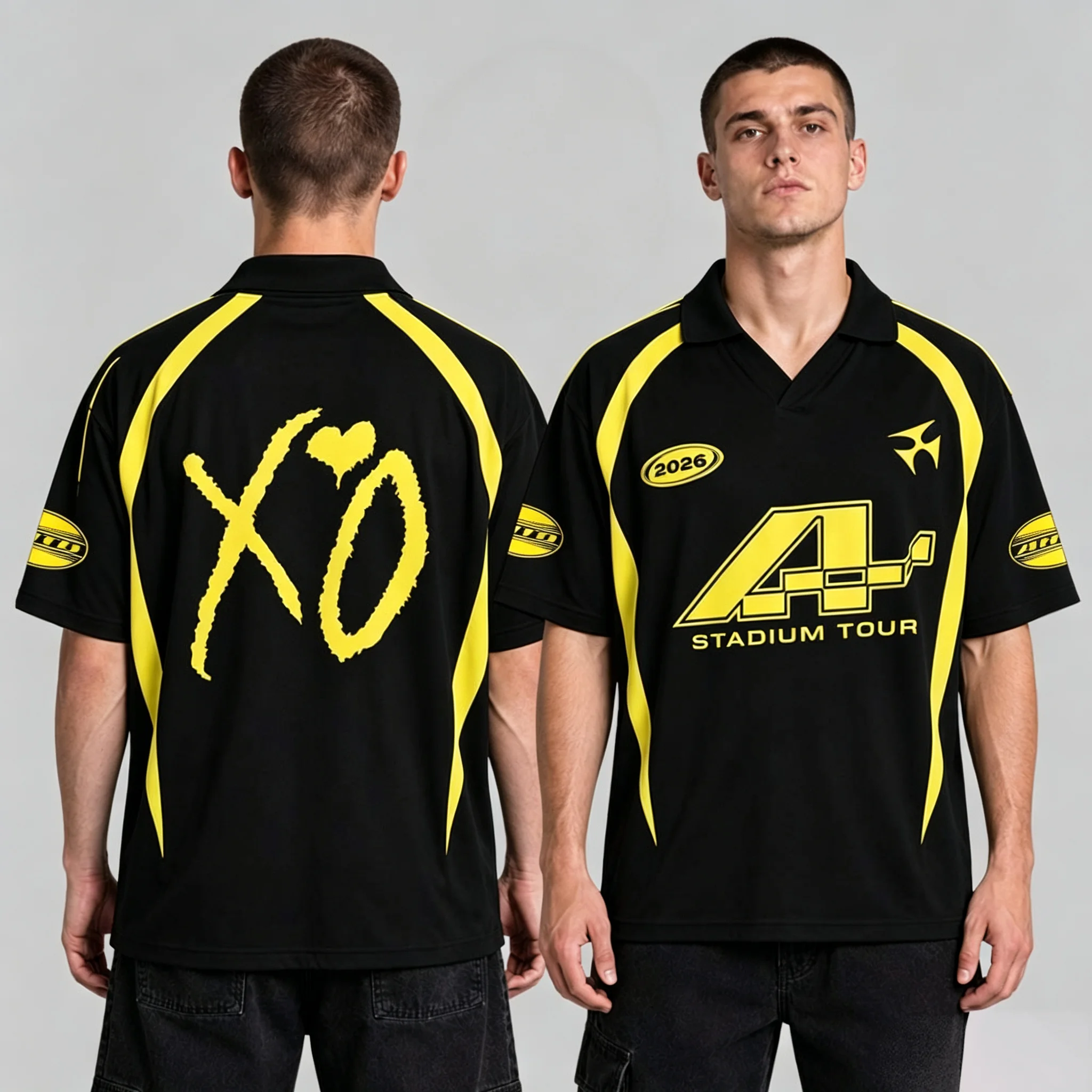 The Weeknd After Hours Til Dawn 2026 Stadium Tour Japan Tokyo Merch Jersey Casual Breathable Top Unisex Quick-dry Polo T-shirt