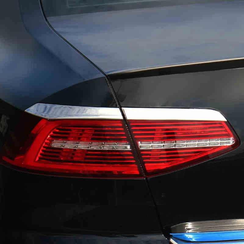 

For VW PASSAT B8 Sedan 2017-2020 Stainless Steel Rear Light Eyebrow Cover Trim Taillight Lamp Cover Trim Stickers