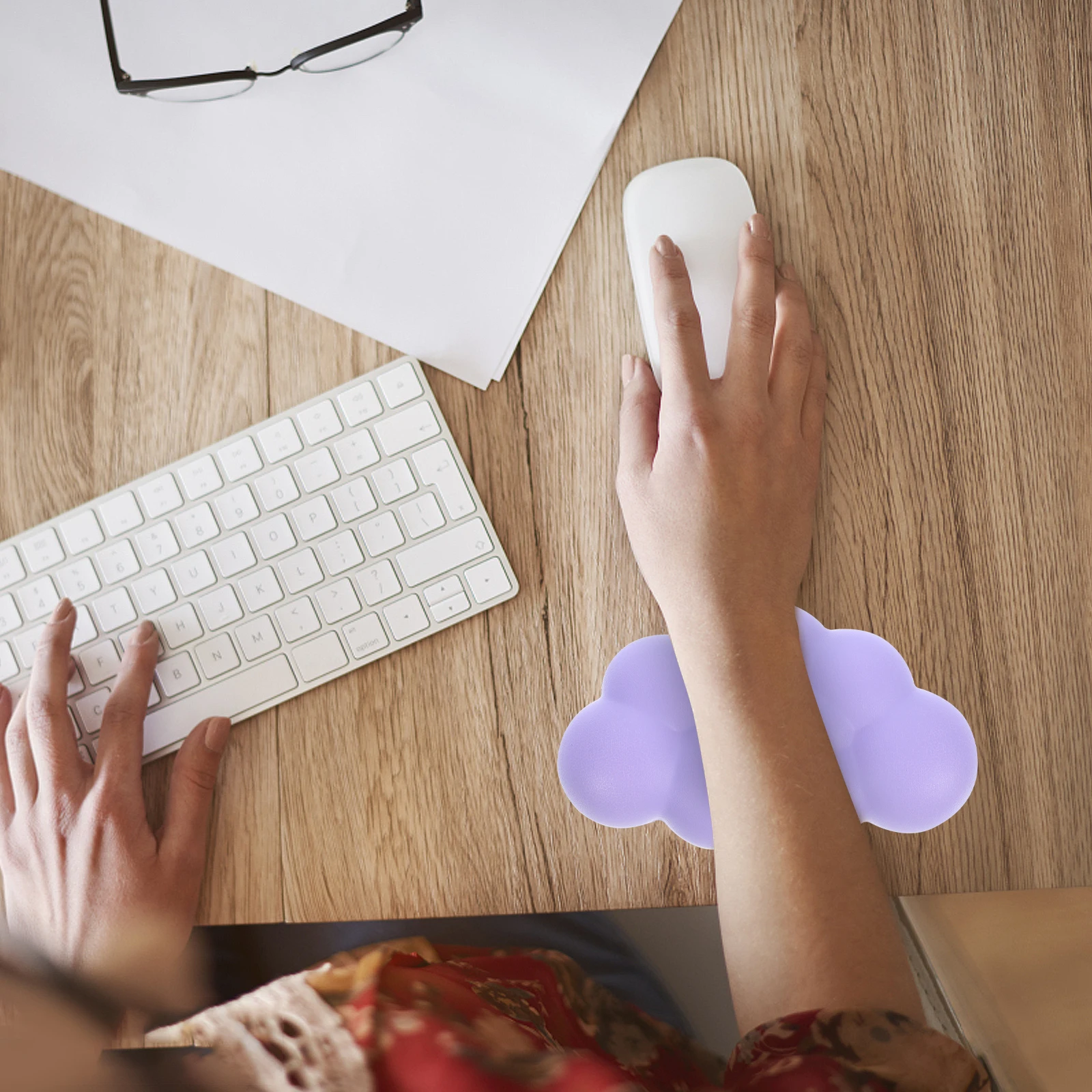 

Mouse Hand Holder Desk Wrist Pad Cushion for The Clouds Gaming Rest Memory Foam