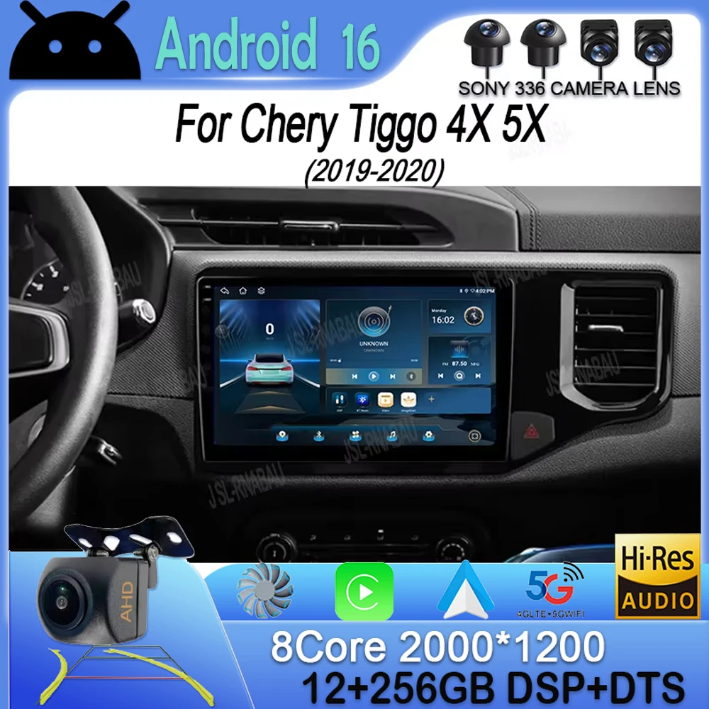 

9 Inch Android 16 For Chery Tiggo 4X 5X 2019 - 2020 Car Radio Navigation GPS DSP WIFI RDS BT Multimedia