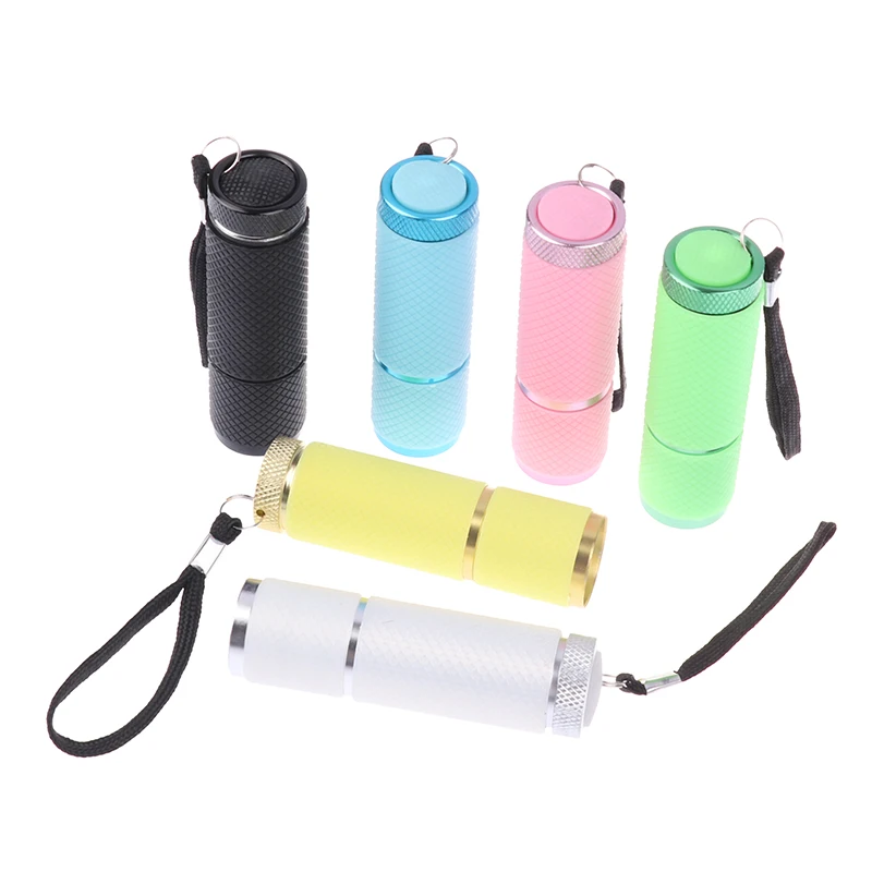 6Colors Mini 9 LED Flashlight Super Bright Pocket Emergency Light Small Torch Portable Mini LED Lights Lantern Camping Lights