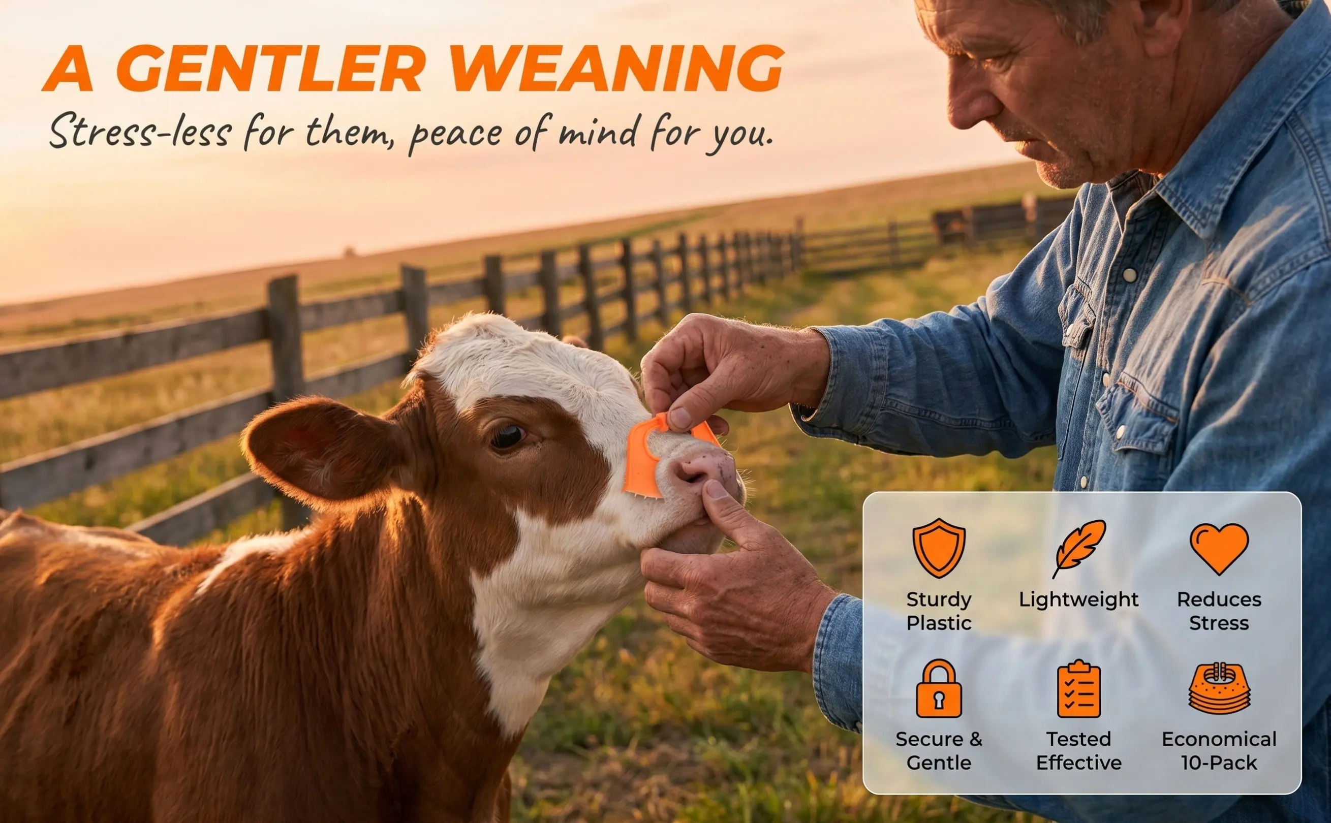 10Pcs Calf Nose Clamp Reliable Plastic Calf Weaner Tool Efficient Livestock Weaning Accessory Farm Animal Weaner