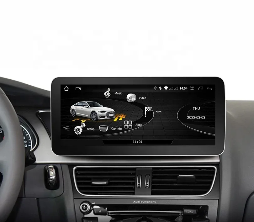 

12,3-дюймовый автомобильный экран Android 11, WIFI 4G SIM Carplay DSP IPS для Audi A4 B8 A5 2009-2016