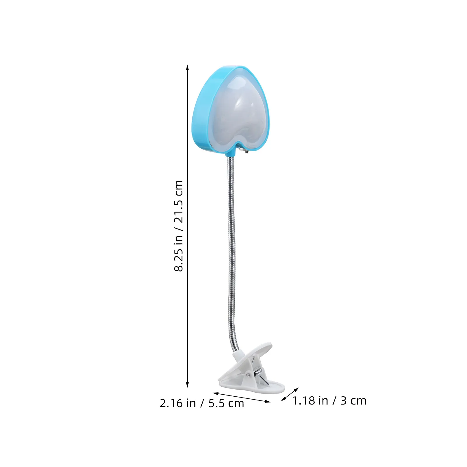 Clip Light LED Desk Lamp with Clamp for Reading Eye Comfort Bright Even Light No Glare No Radiation Swivel Tilt Rotate Bookshelf