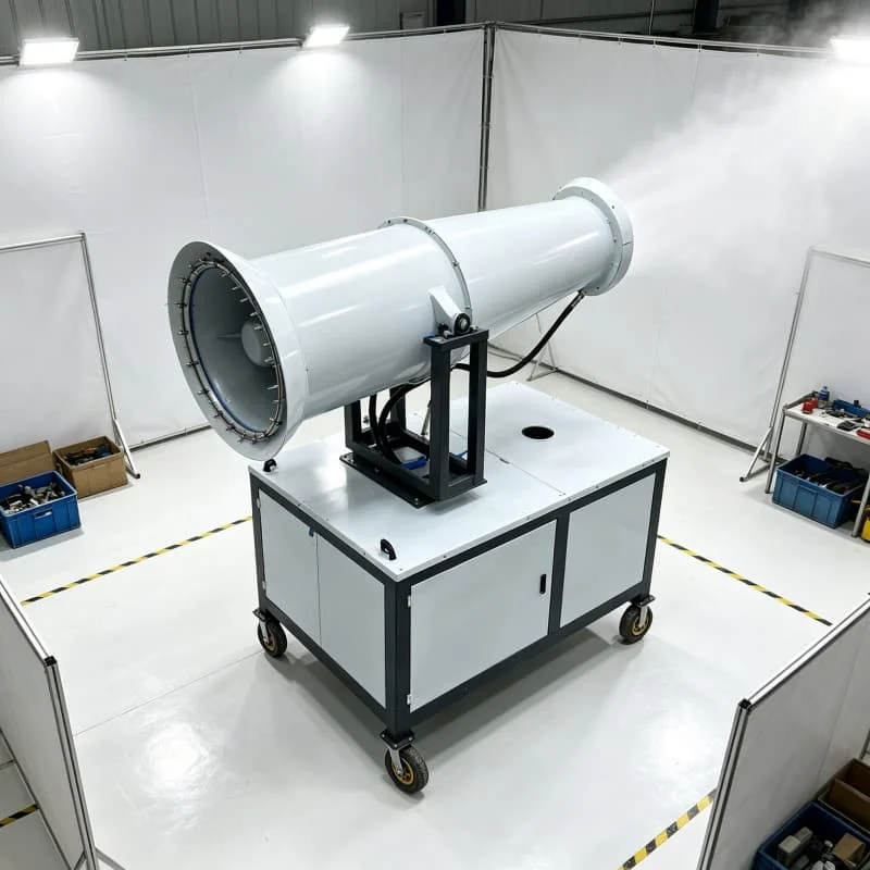 Fog Cannon Sprayer Machine 40m Range With Remote Control And 200L Tank Quarry Mining Construction Site Dust Control Customized