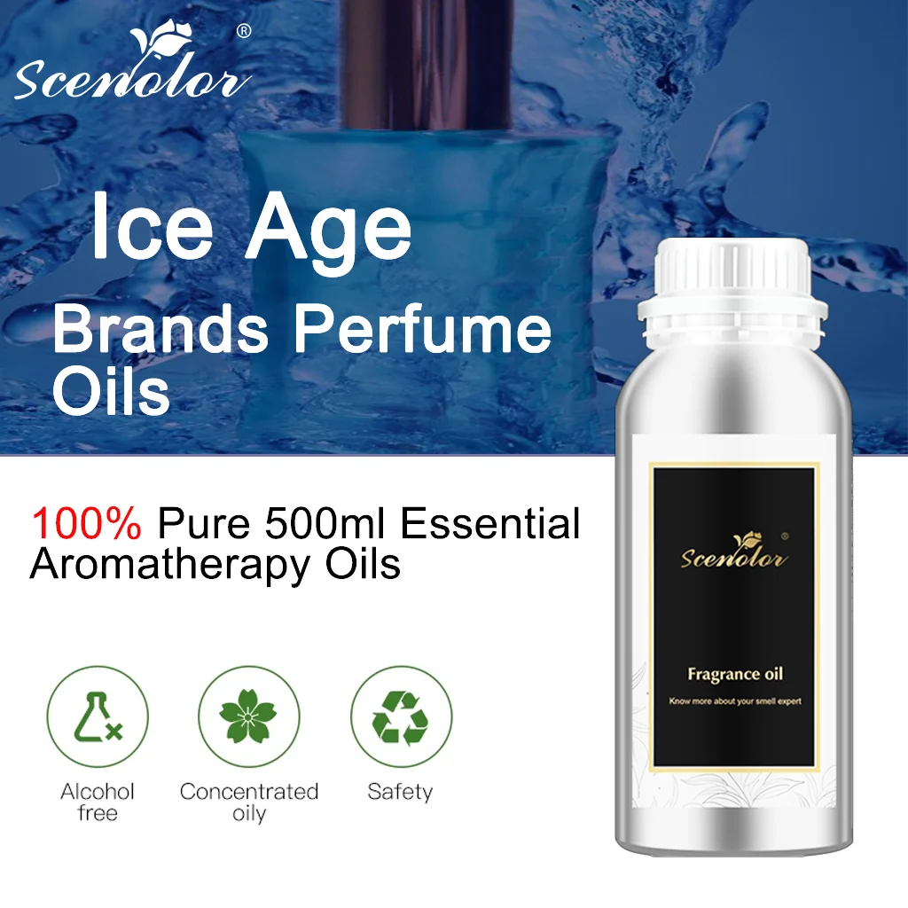 

Scenolor 500ML Famous Brand Fragrance Perfume Oils Ice Age Essential Oil Oasis Home Commercial Room For Diffuser Air Fresheners