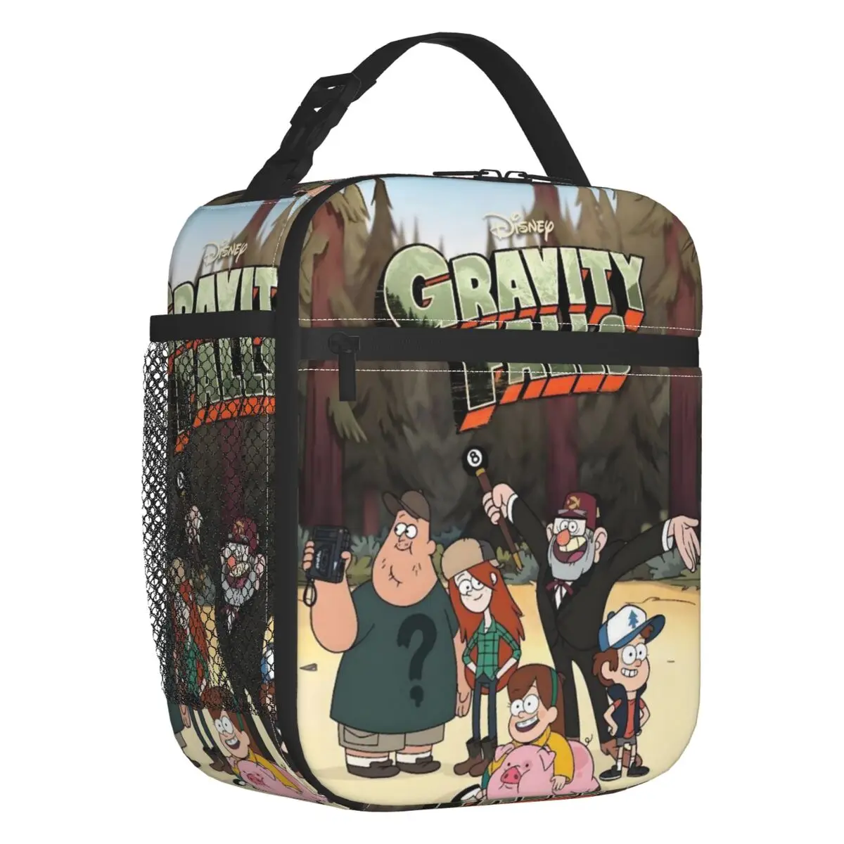 

Пользовательский фильм Gravity Falls многоразовый ланч-бокс водонепроницаемый классический принт термохолодильник пищевая изолированная сумка для обеда офисная работа