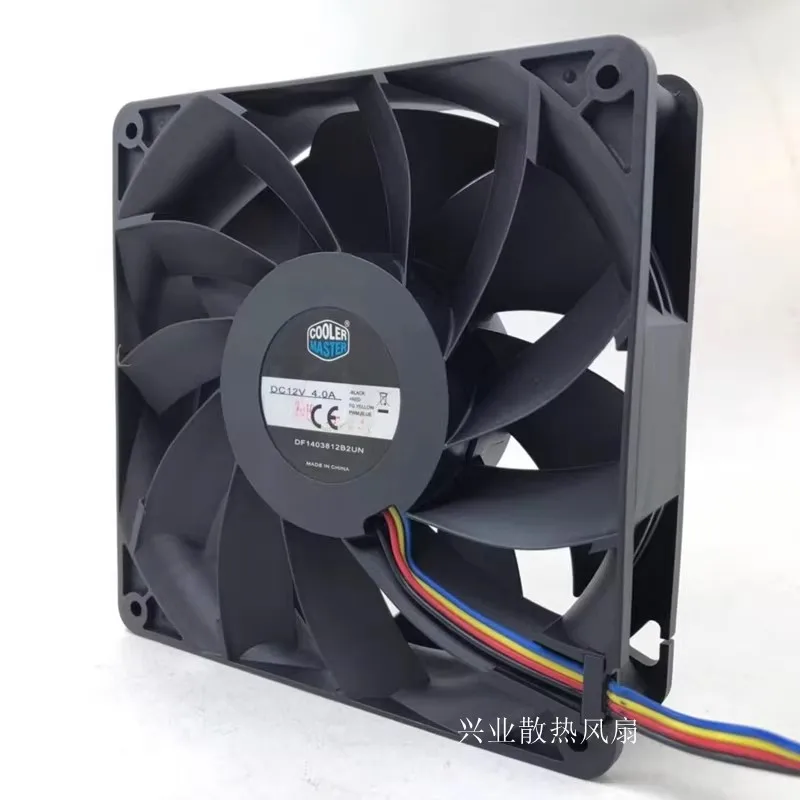 New Cooler Fan for DF1403812B2UN 14cm 14038 12V 4.0A Violent DC Cooling Fan 140*140*38mm